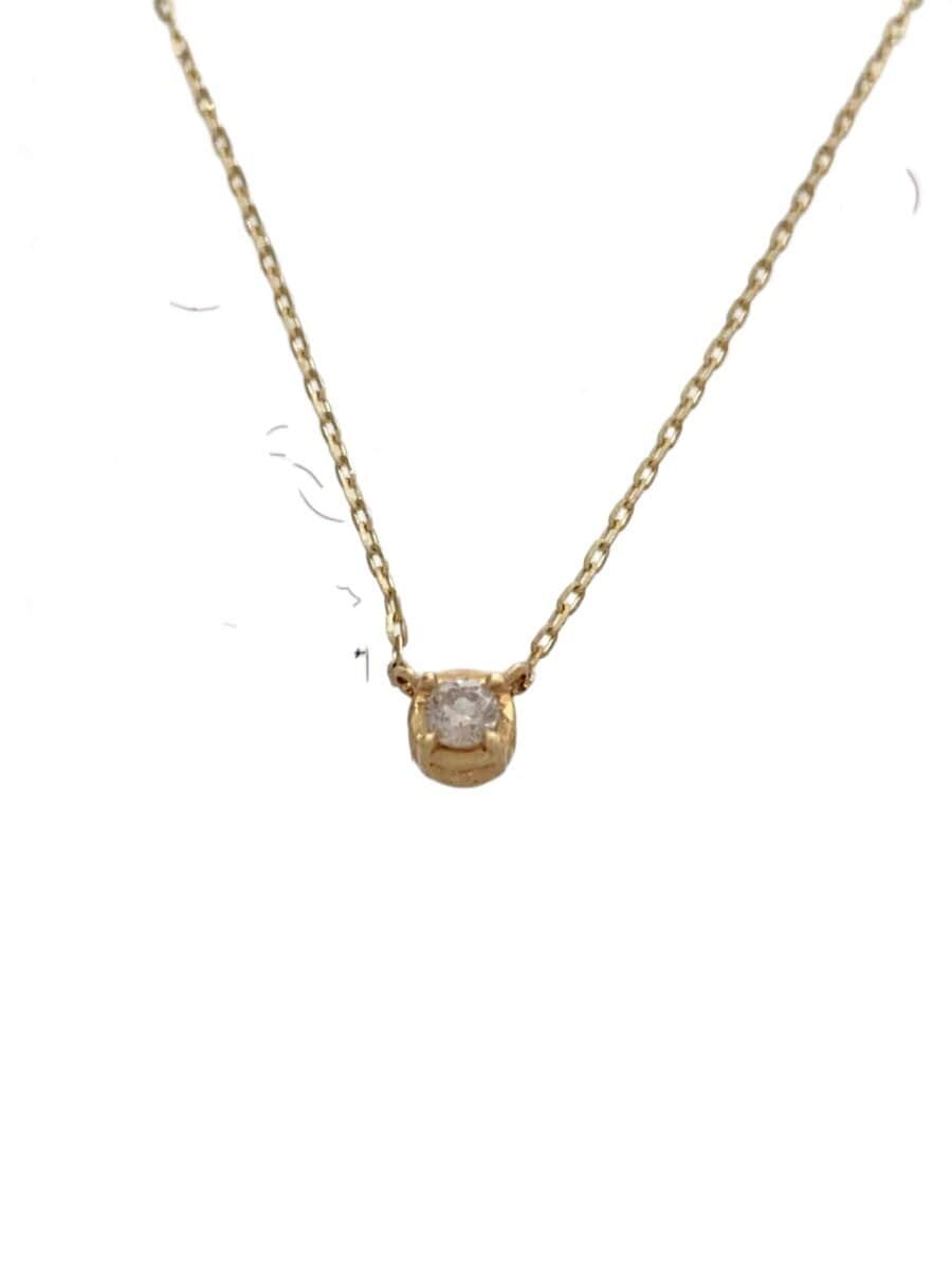 agete / ネックレス/K10/GLD/トップ有/レディース
