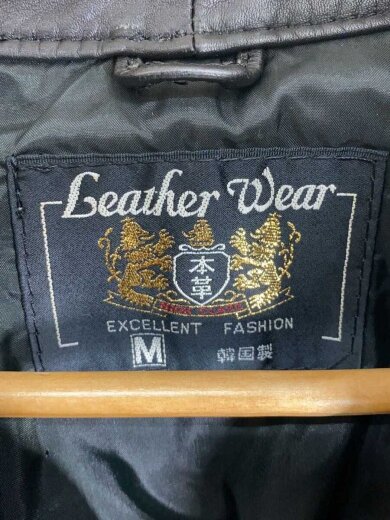 商品画像：LETHER WEAR/レザージャケット・ブルゾン/M/レザー/BLK 3