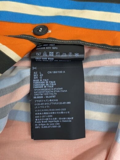 商品画像：マルチストライプ/22SS/半袖シャツ/L/コットン/ORN/ストライプ/ACU1 2021 3627 5