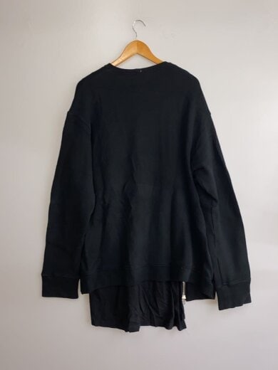 商品画像：LAYERED ZIP PULLOVER/ニット・セーター(厚手)/3/コットン/BLK 2