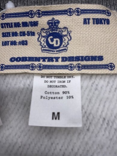 商品画像：COBENTRY DESIGNS/スウェット/M/コットン/GRY 3