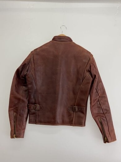 商品画像：SQUADRON/70s復刻/ステアハイド/レザージャケット・ブルゾン/34/レザー/BRW/無地 2