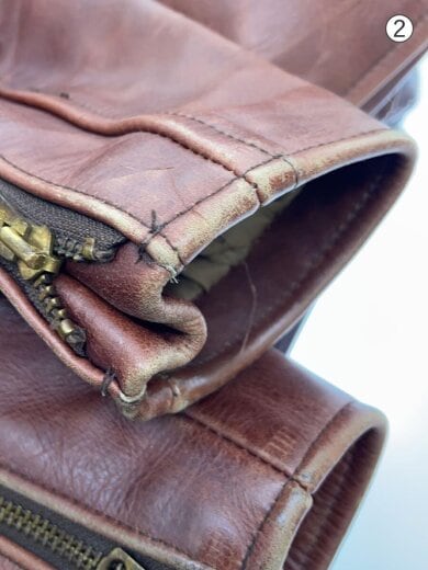 商品画像：SQUADRON/70s復刻/ステアハイド/レザージャケット・ブルゾン/34/レザー/BRW/無地 8