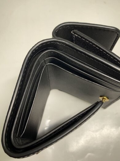 商品画像：3つ折り財布/レザー/BLK/無地/メンズ/CM437 6