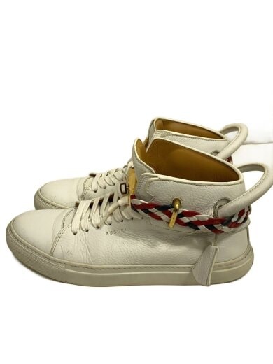 商品画像：ハイカットスニーカー/43/WHT/レザー 1