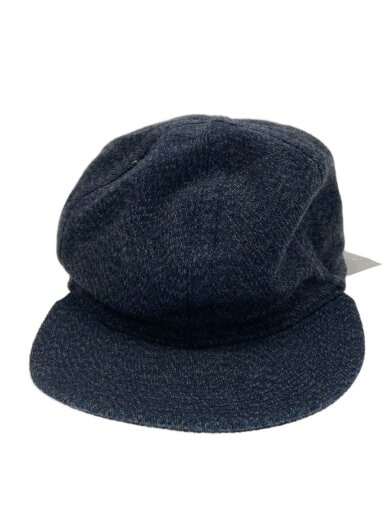 商品画像：ワークキャップ/キャップ/--/ウール/NVY/チェック/メンズ/D-00268 1