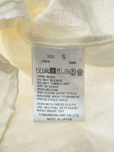 商品画像：アイリッシュリネン ダブルポケット オープンカラーシャツ/S/リネン/IVO/61-01-42-01001 4