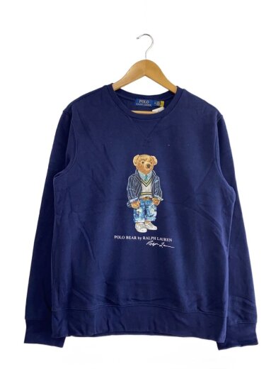 商品画像：ポロベア/クールネックスウェット/M/コットン/ネイビー 1