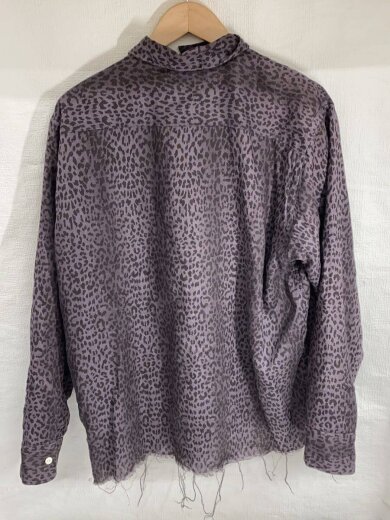 商品画像：Cut-Off Bottom Classic Shirt Li長袖シャツ/L/リネン/GRY/レオパード 2