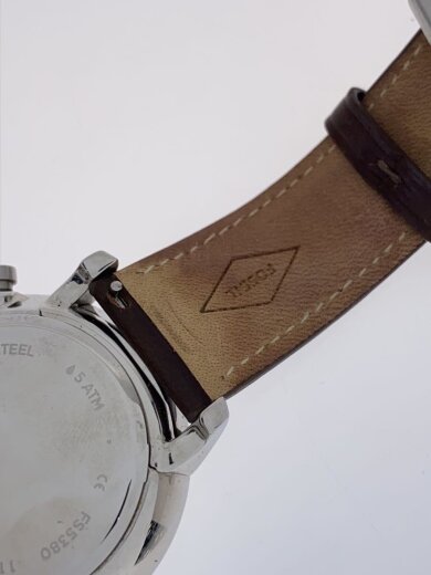 商品画像：クォーツ腕時計/アナログ/レザー/WHT/BRW/fs5380 6