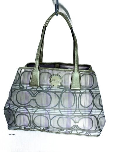 商品画像：ハンドバッグ_シグネチャー_チェック/キャンバス/GLD/チェック/F17213 1