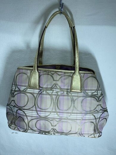 商品画像：ハンドバッグ_シグネチャー_チェック/キャンバス/GLD/チェック/F17213 3