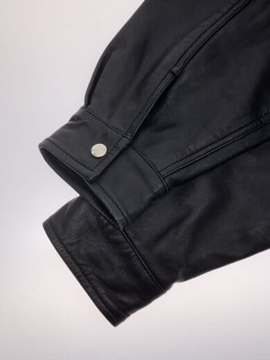 商品画像：24SS/レザージャケット・ブルゾン/L/羊革/BLK/無地/11-18-1555-202 5