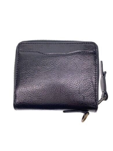 商品画像：2つ折り財布/レザー/BLK/レディース 1