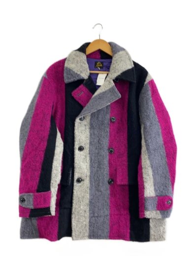 商品画像：Shaggy Multi Stripeピーコート/S/ウール/マルチカラー/NS085 1