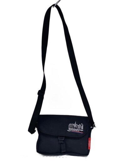 商品画像：JALオリジナル/ミニショルダーバッグ/ナイロン/BLK/無地/ロゴ刺繍 1