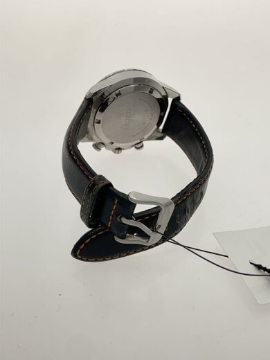 商品画像：クロノグラフ/クォーツ腕時計/アナログ/レザー/BLK/BLK/6T63-00K0 4