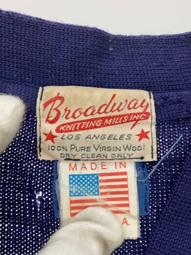 商品画像：60-70s/カーディガン(厚手)/--/ウール/NVY/無地// 3