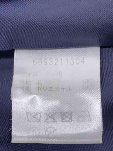 商品画像：ウールビーバーAラインコート/S/ウール/NVY/無地/6693211304 4