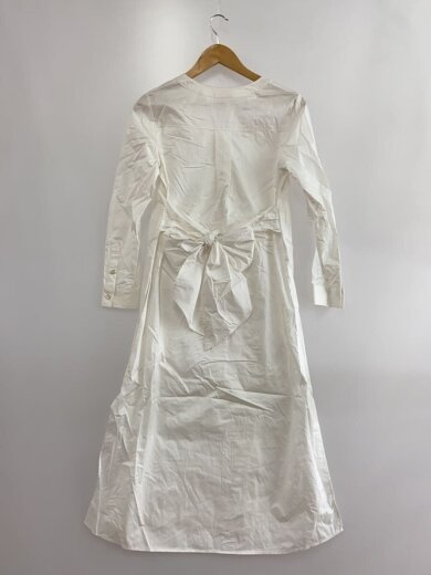 商品画像：ロングシャツチュニックワンピース カシュクール/長袖ワンピース/--/コットン/WHT/無地// 2