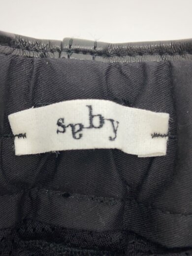 商品画像：ショートパンツ/3/フェイクレザー/BLK/21SS-031811// 4