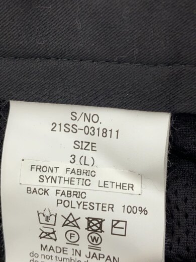 商品画像：ショートパンツ/3/フェイクレザー/BLK/21SS-031811// 5