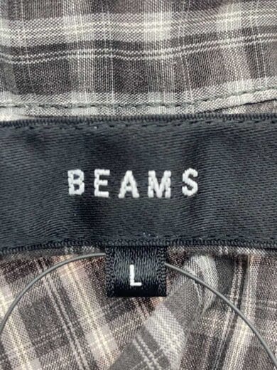 商品画像：24ss/ミニチェックプルオーバーシャツ半袖シャツ/L/コットン/BLK/チェック/11-01-1489-301// 3