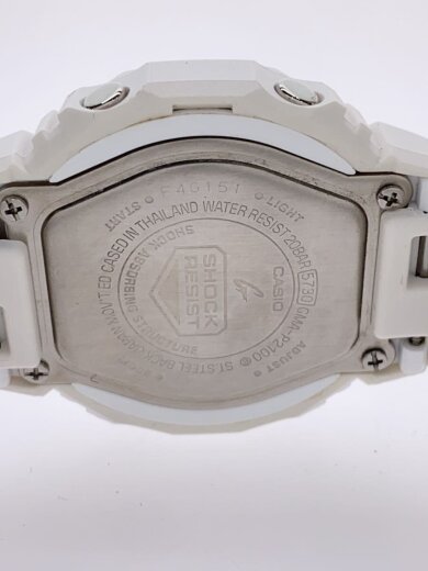 商品画像：クォーツ腕時計_G-SHOCK/アナログ/ラバー/WHT/WHT// 3