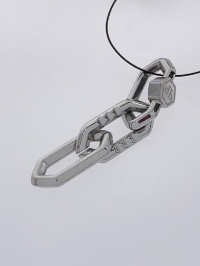 商品画像：リンクチェーンネックレス/ステンレス/SLV/トップ有/メンズ/ロゴ刻印// 6