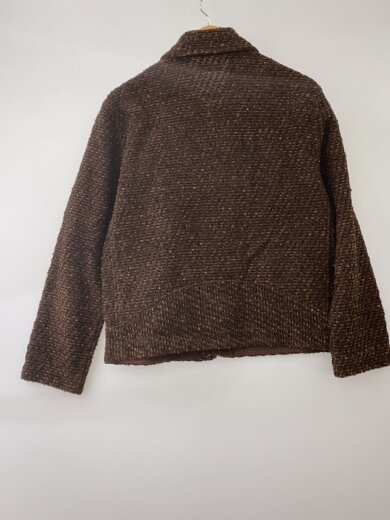 商品画像：BASIC TWEED VELVET Riders JACKET/L/コットン/BRW/無地/13-254-014// 2