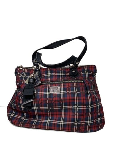 商品画像：COACH POPPY/トートバッグ/--/マルチカラー/チェック/G1120-18713/// 1