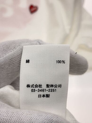 商品画像：ハートインHRMショートスリーブTシャツ/XL/コットン/WHT/プリント/1015733// 5