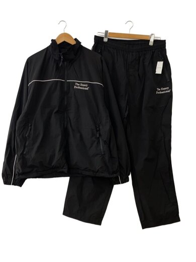 商品画像：PIPING NYLON TRACK SUIT/セットアップ/L/ナイロン/BLK/無地/// 1