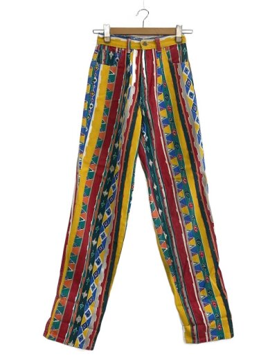 商品画像：デニムパンツ/マルチストライプ柄/ボトム/--/コットン/マルチカラー/総柄/70L-1562-65// 1