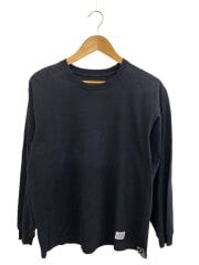長袖Tシャツ/1/コットン/BLK