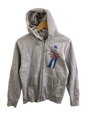 ジップパーカー/FREE/コットン/GRY