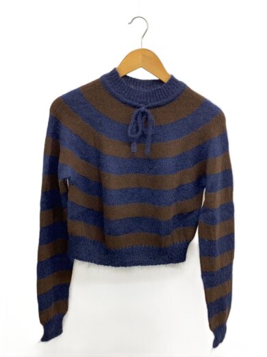 商品画像：ニット・セーター(薄手)/--/ウール/NVY/jn-n012 1