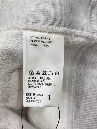 商品画像：ANCELLM/スウェット/1/コットン/GRY/ANC-CT17-A-B// 3