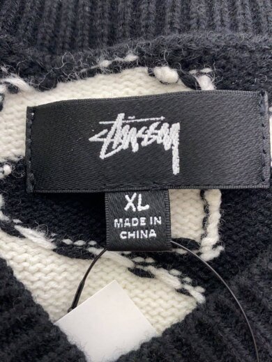 商品画像：ニットベスト(薄手)/XL/コットン/WHT/総柄/STACKED　SWEATER　VEST// 4