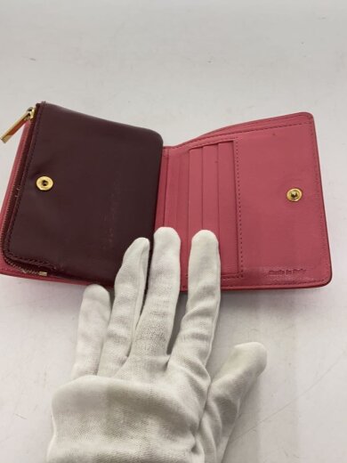 商品画像：2つ折り財布/レザー/PNK/レディース 7