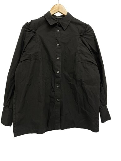 商品画像：長袖ブラウス/1/コットン/BLK/11122-4242 1