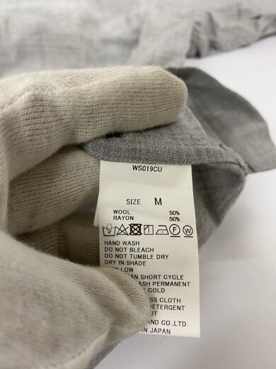 商品画像：半袖シャツ/M/ウール/GRY/63-05-22-05401 7