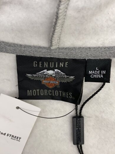 商品画像：ジップパーカー/L/コットン/GRY/96038-21VM// 3