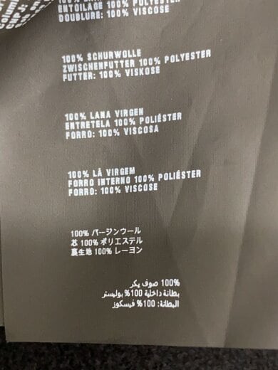 商品画像：コート/36/ウール/BLK/P6590 2015 1999 5