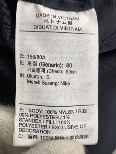 商品画像：ブルゾン/S/ナイロン/BLK/無地/DV7877-010 4