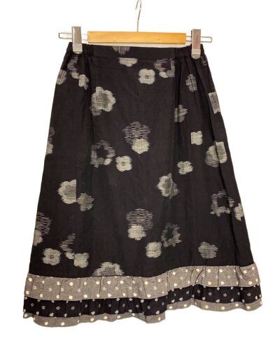 商品画像：ロングスカート/--/コットン/BLK 1