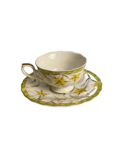 商品画像：カップ&ソーサー/5点セット/WHT 1