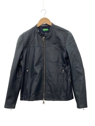 商品画像：レザージャケット・ブルゾン/S/羊革/NVY 1