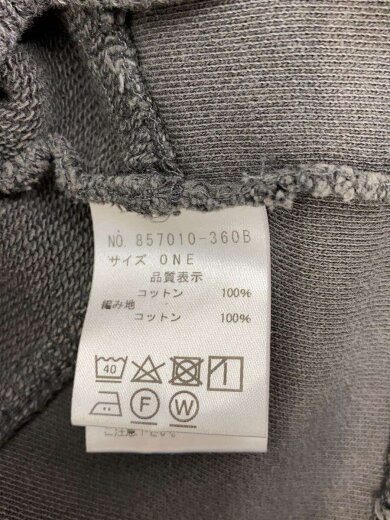 商品画像：ジップパーカー/one/コットン/GRY/447006-532B// 4