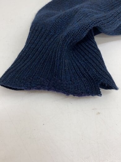 商品画像：ニット・セーター(厚手)/M/ウール/NVY/カシミア混/右袖ダメージ&リペア有 7